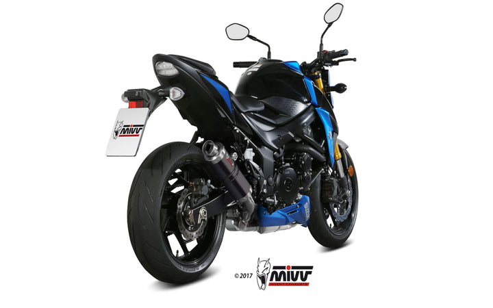 MIVV GP Black Slip-On Exhaust (S.048.LXB) for 2017-2020 Suzuki GSX-S 750