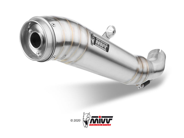 MIVV Ghibli Stainless Slip-On Exhaust (T.012.LGX) for 2011-2015 Triumph Speed Triple