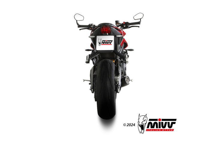 MIVV X-M5 Black Full System Exhaust (T.027.SC5B) for 2023-2024 Triumph Street Triple 765
