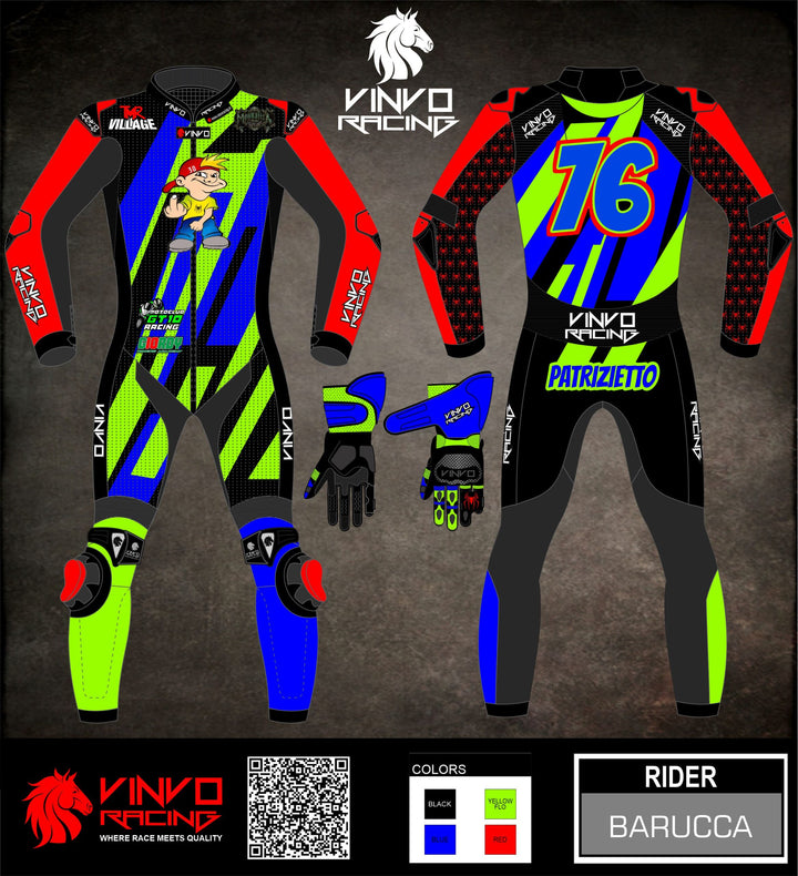 Custom Kangaroo Leather Race Suit