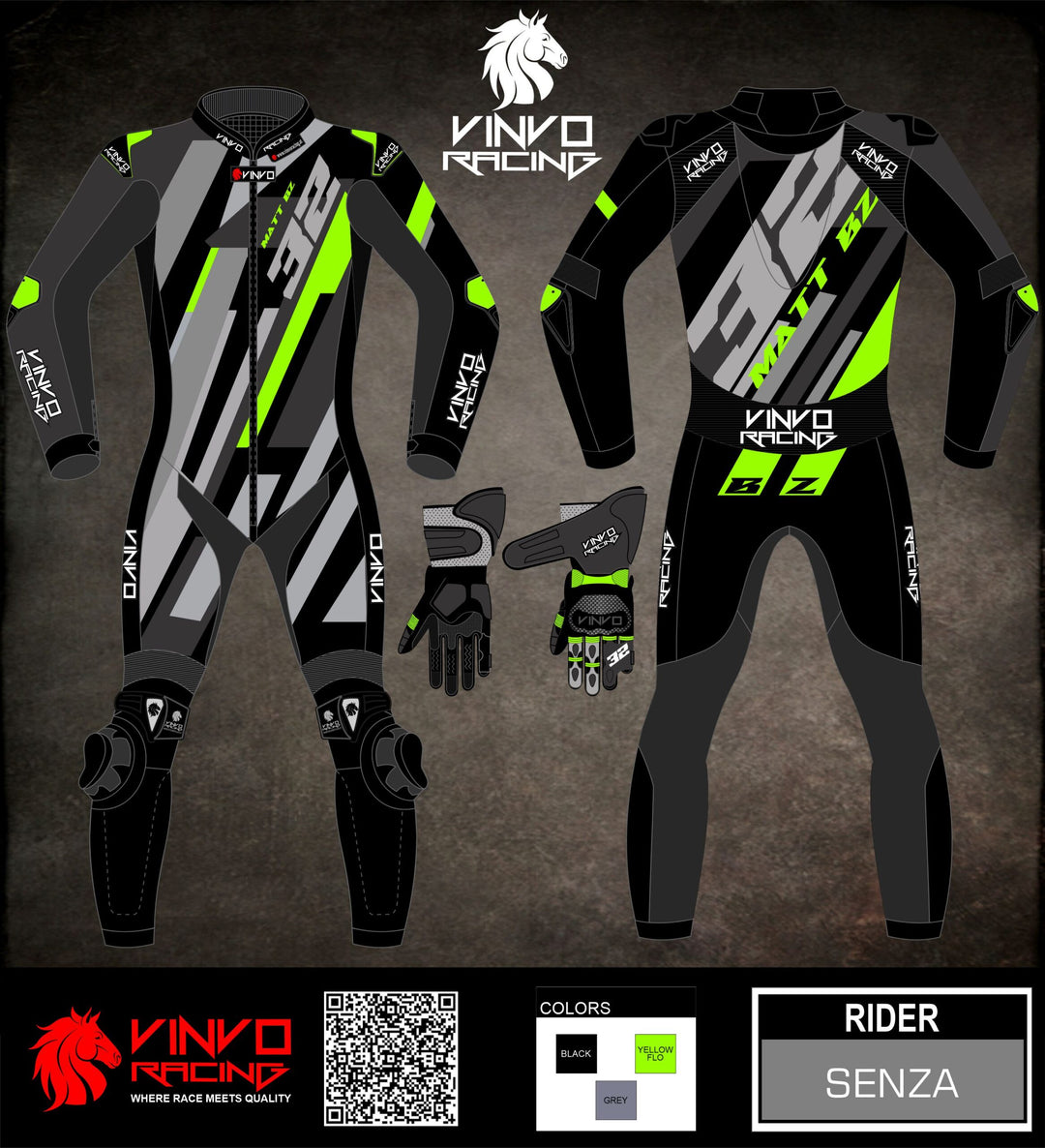 Custom Kangaroo Leather Race Suit