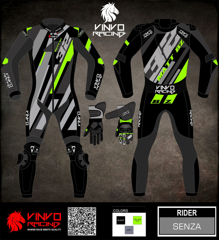 Custom Kangaroo Leather Race Suit