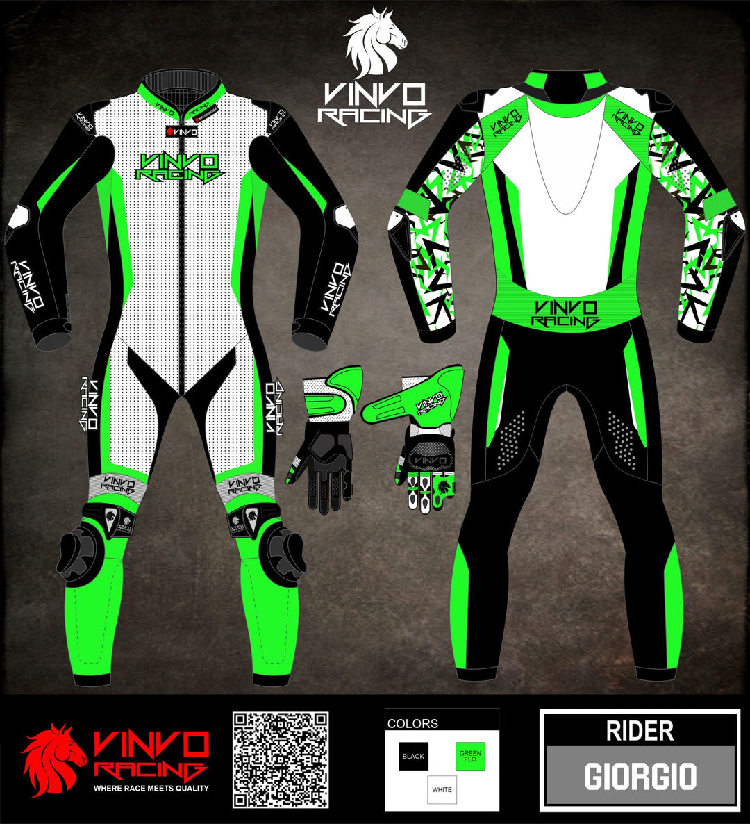 Custom Kangaroo Leather Race Suit