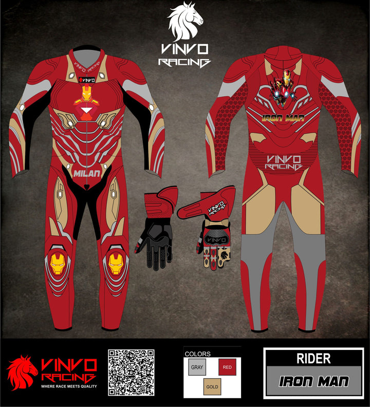 Custom Cowhide Leather Race Suit