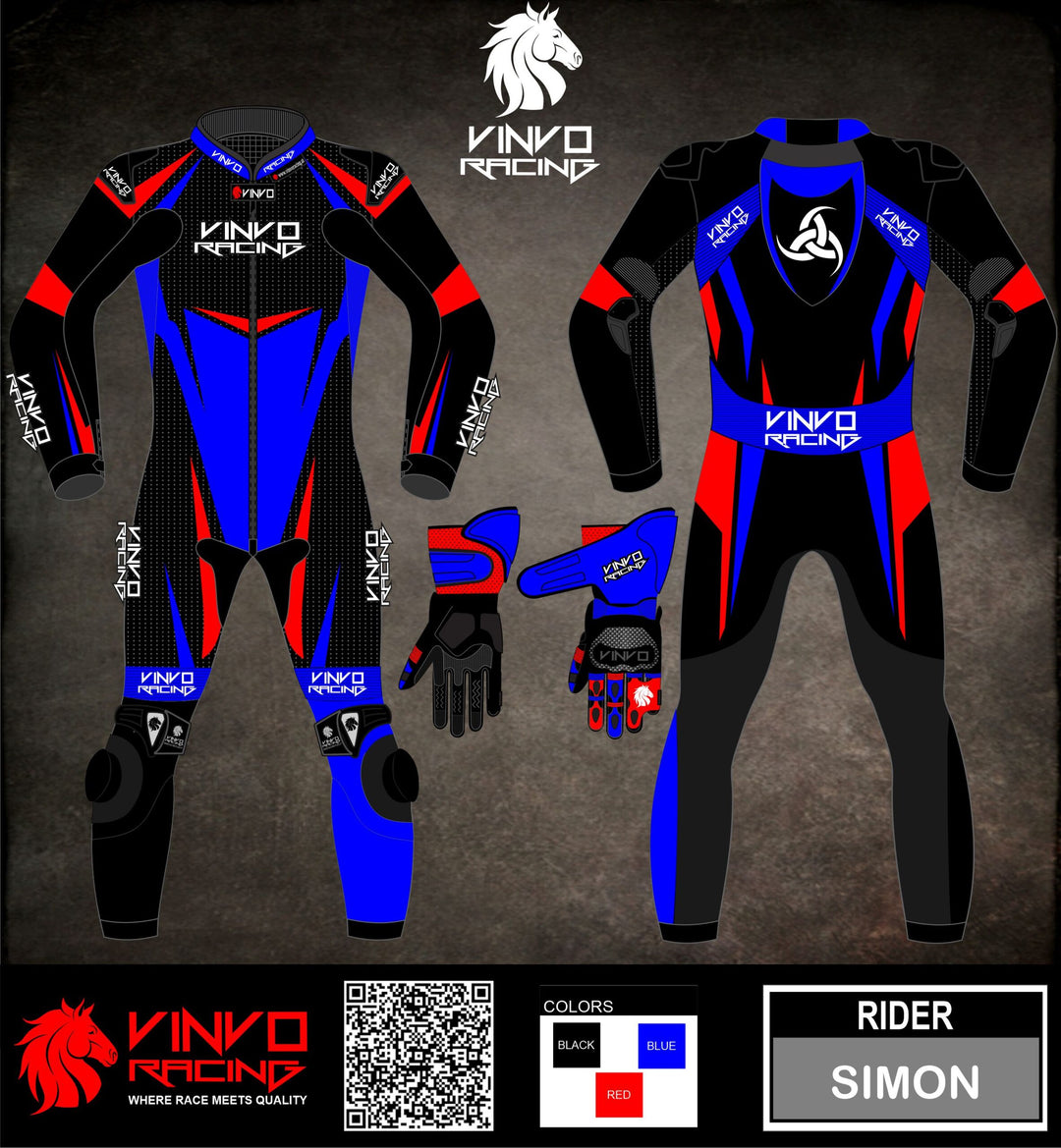 Custom Cowhide Leather Race Suit