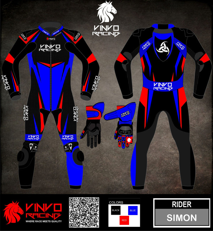 Custom Cowhide Leather Race Suit