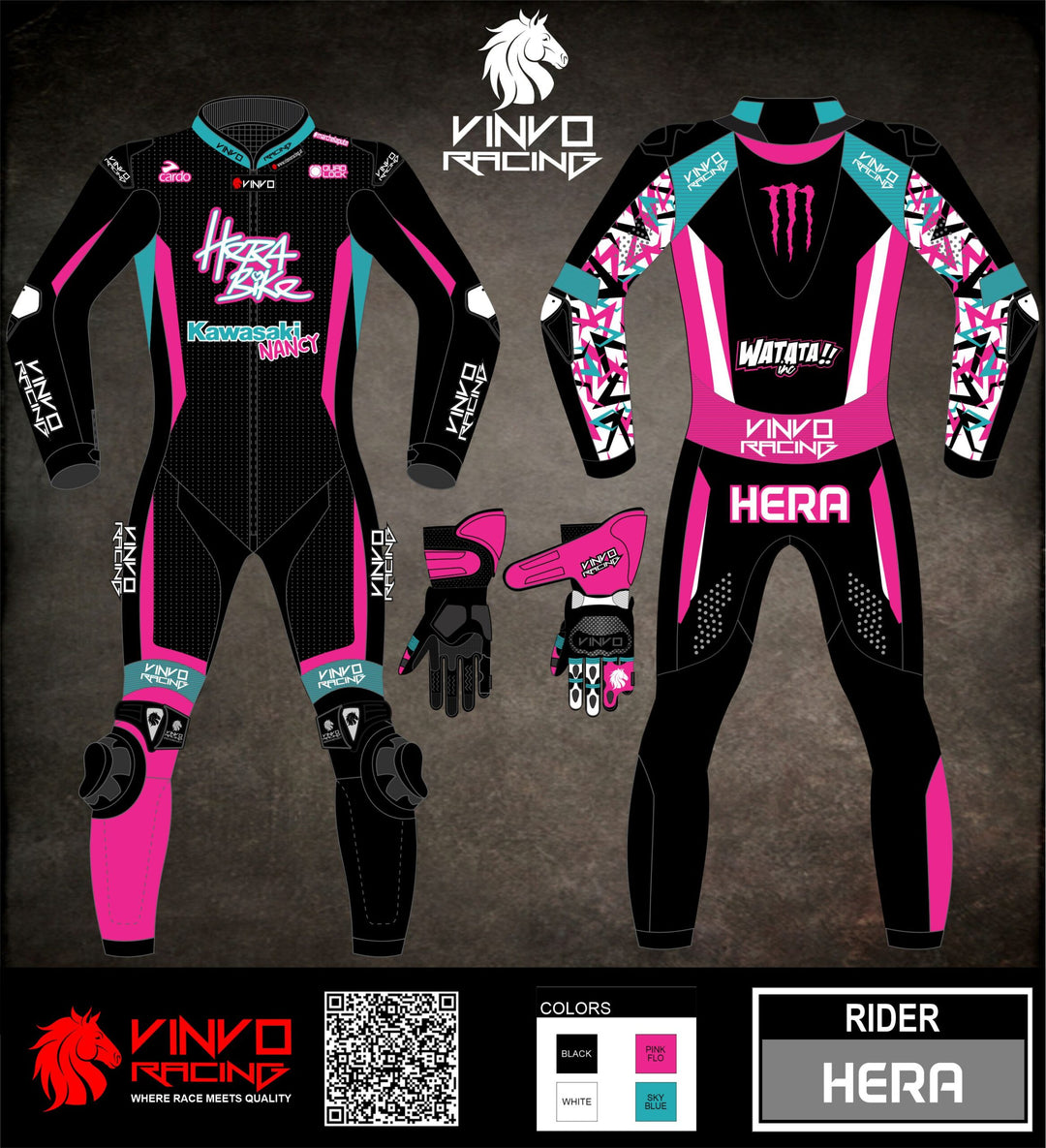 Custom Cowhide Leather Race Suit