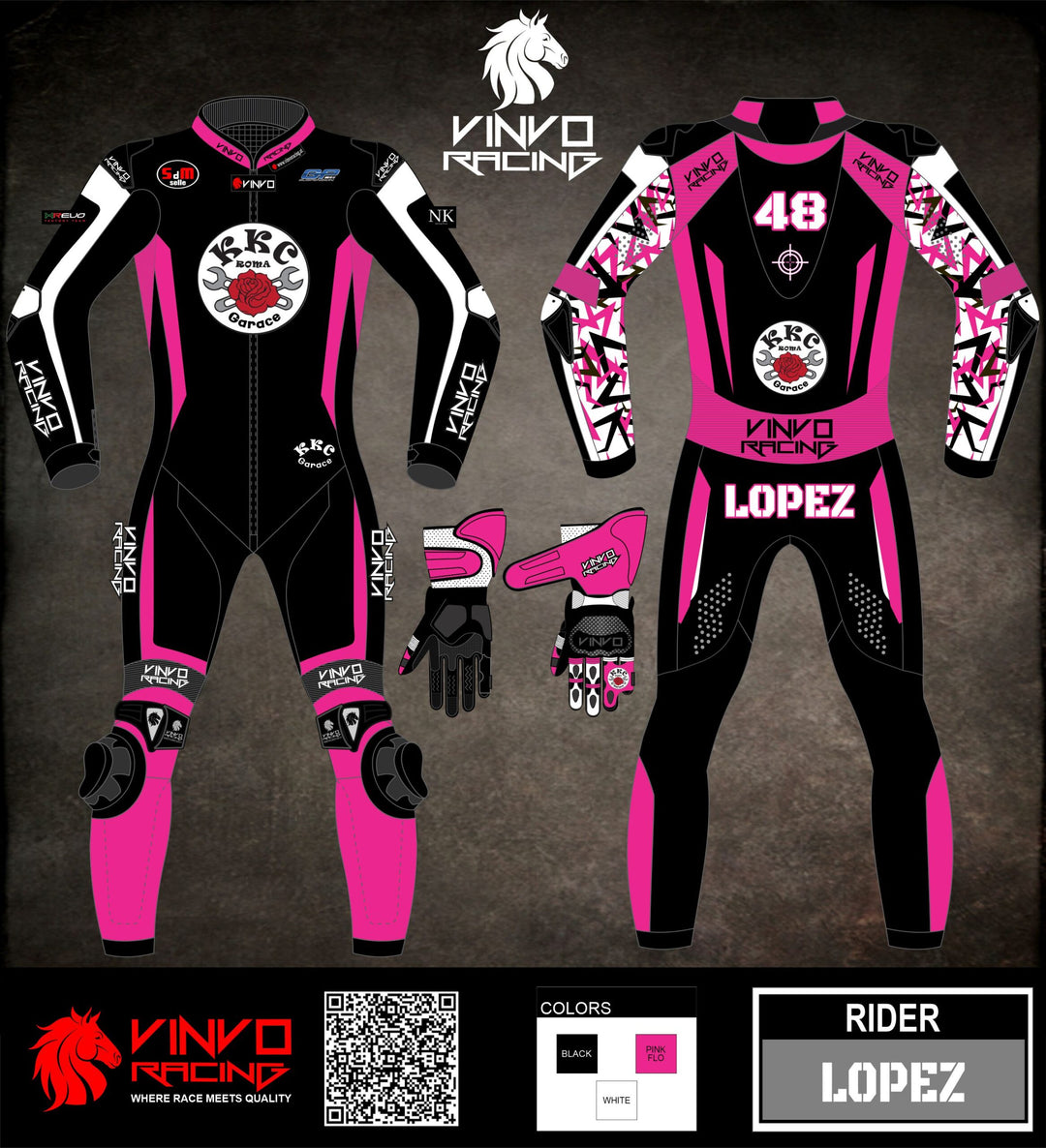 Custom Kangaroo Leather Race Suit