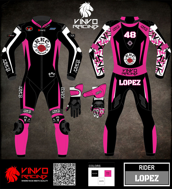 Custom Kangaroo Leather Race Suit