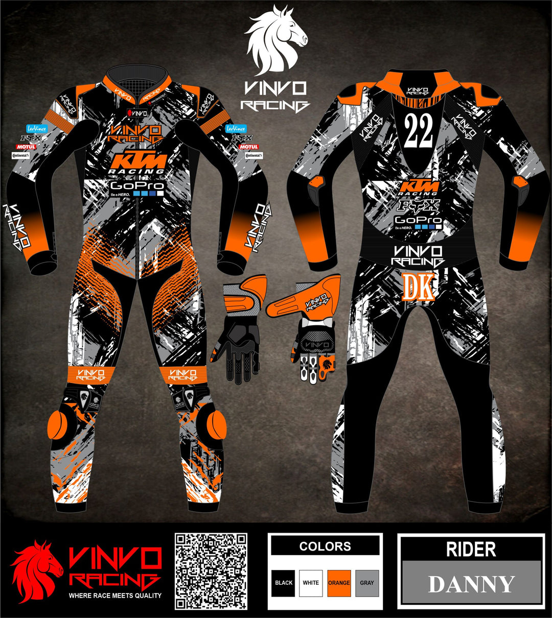 Custom Kangaroo Leather Race Suit