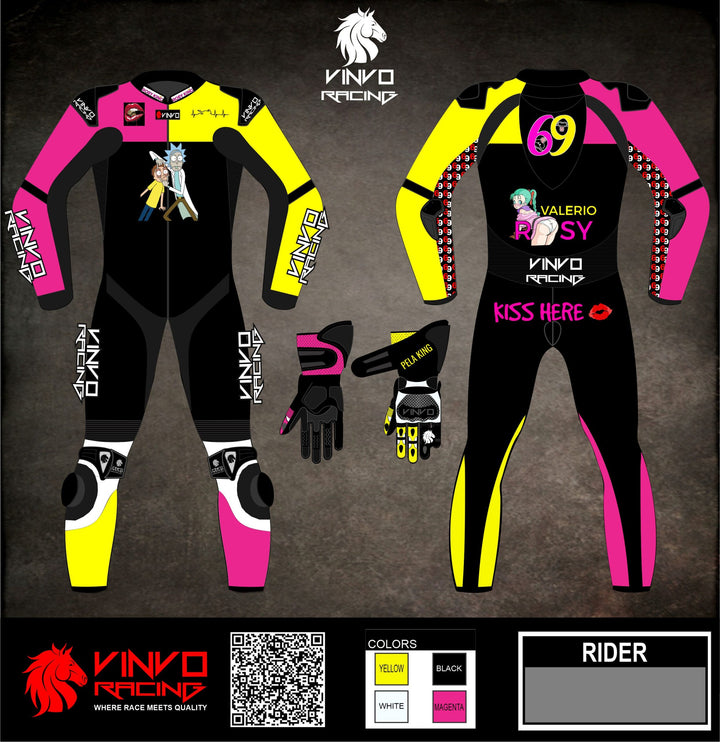Custom Cowhide Leather Race Suit