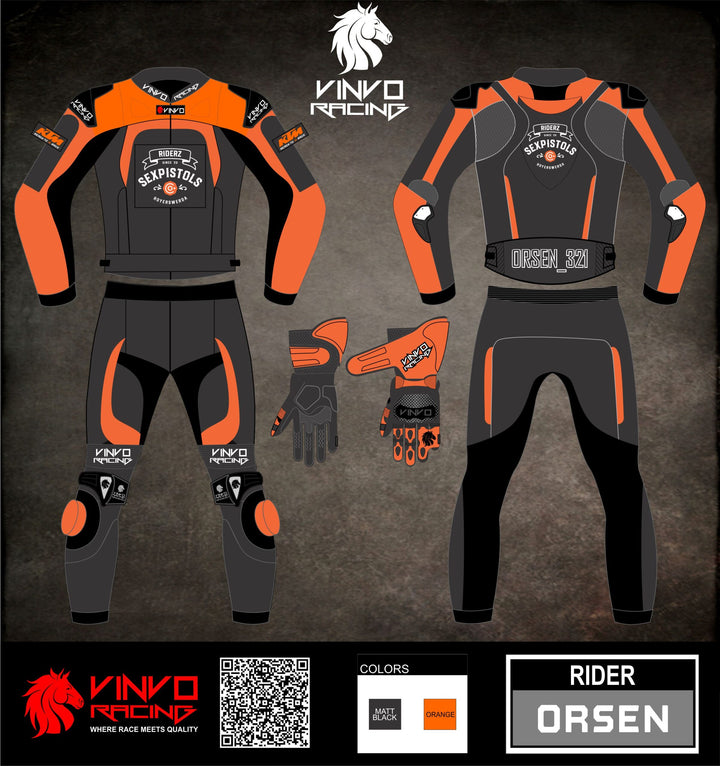 Custom Kangaroo Leather Race Suit