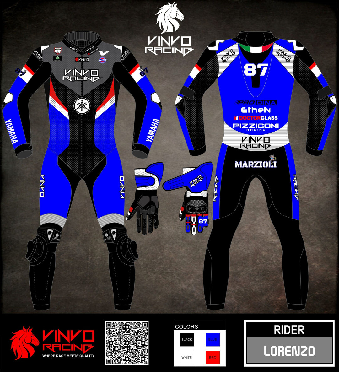 Custom Kangaroo Leather Race Suit