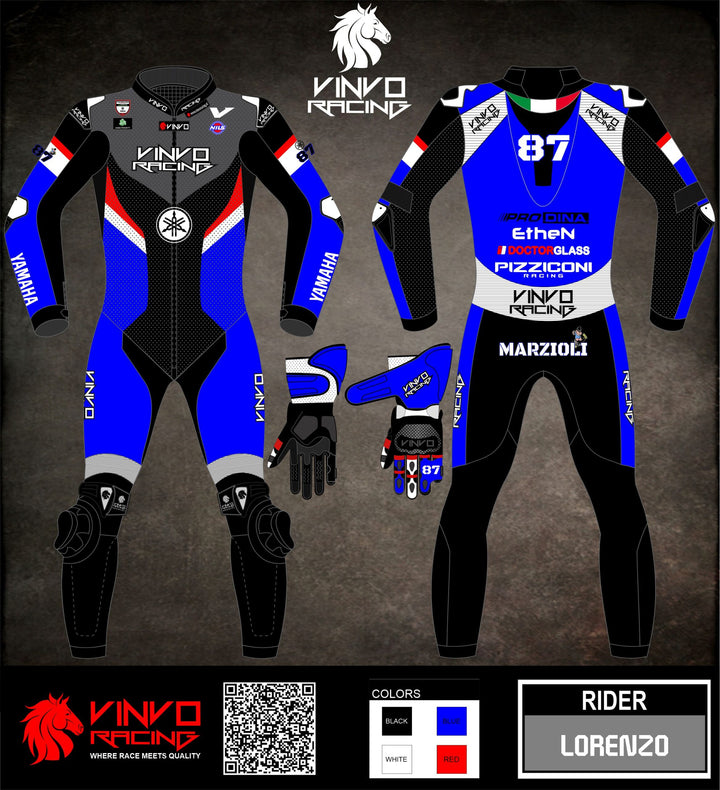 Custom Kangaroo Leather Race Suit