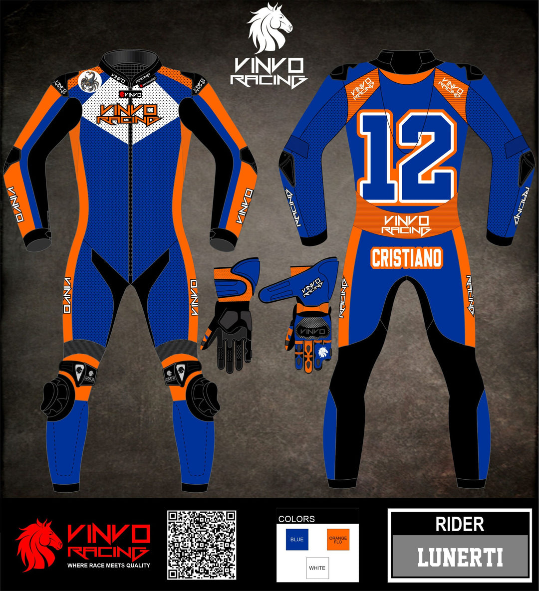 Custom Kangaroo Leather Race Suit