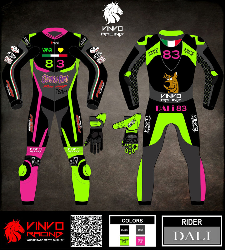 Custom Kangaroo Leather Race Suit