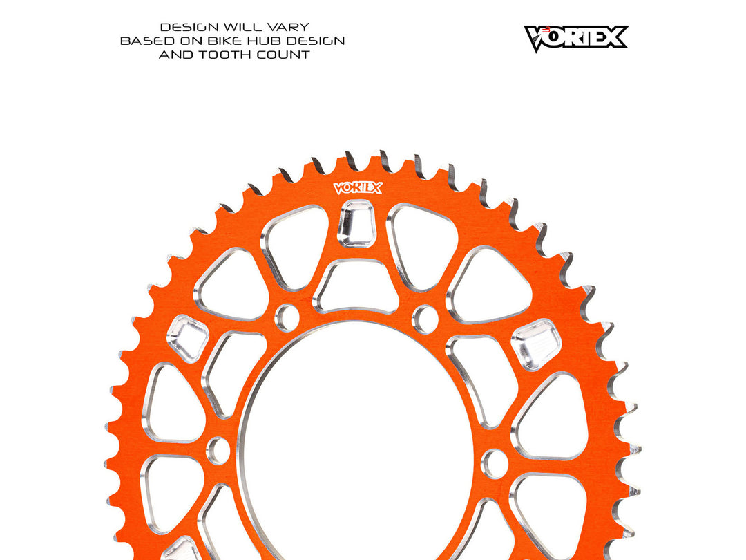 Vortex V4 Rear Sprocket 525 (775) — Orange