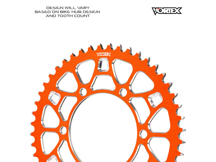 Vortex V4 Rear Sprocket 525 (435C) — Orange