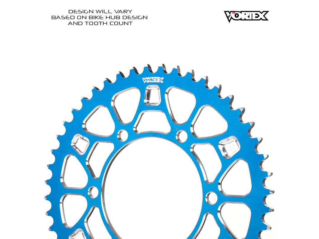 Vortex V4 Rear Sprocket 420 (206) — Blue