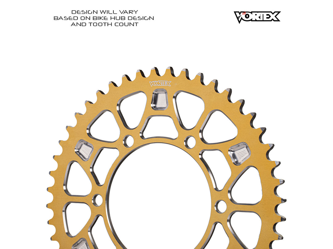 Vortex V4 Rear Sprocket 520 (435) — Gold