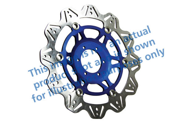 EBC 99-00 Honda CBR 600 F4 Carb Model Front Left/Right Vee Floating Rotor — VR1014 — Blue hub