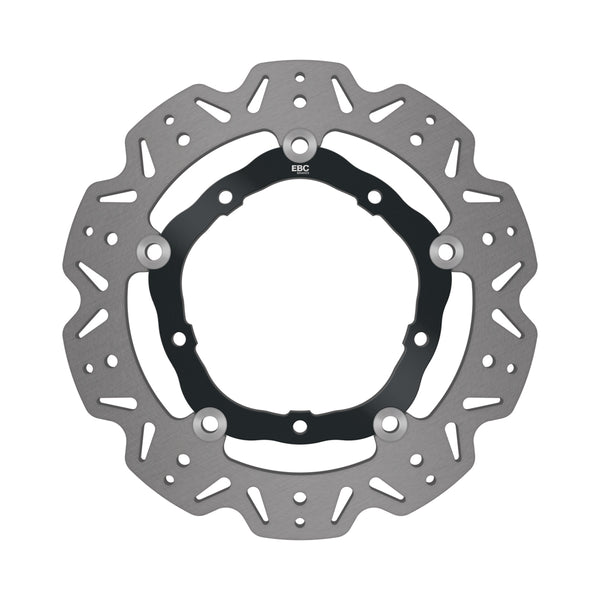 EBC 15-17 Yamaha FZ-07 Front Left/Right Vee Floating Black Rotor — VR2127BLK