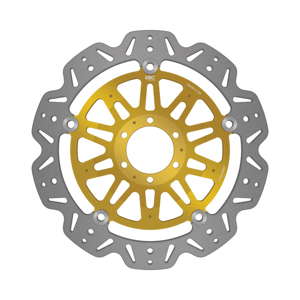EBC 2002 Ducati Monster S4 Foggy 916cc Front Left/Right Vee Floating Gold Rotor — VR624GLD