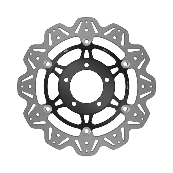 EBC 06-15 Triumph Hinckley Tiger 1050 Radial Caliper Front Left/Right Vee Floating Black Rotor — VR679BLK