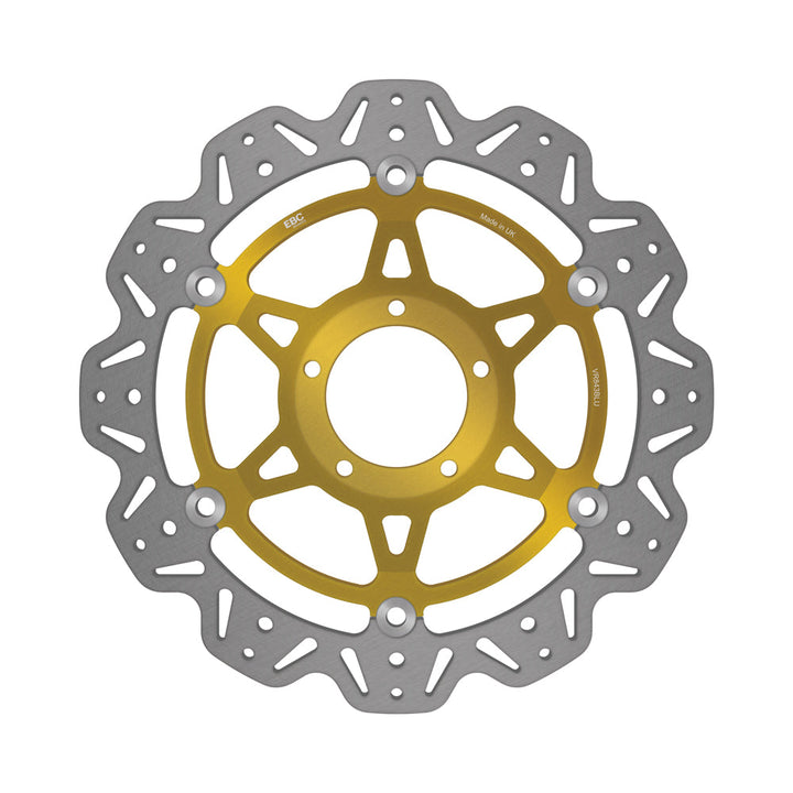 EBC 08-10 Ducati 848 Radial 2 Pad Caliper Front Left/Right Vee Floating Rotor — VR843 — Gold hub