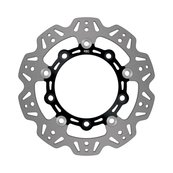 EBC 13-16 Suzuki AN 650 Burgman (w/ABS) Front Left/Right Vee Floating Black Rotor — VR9144BLK