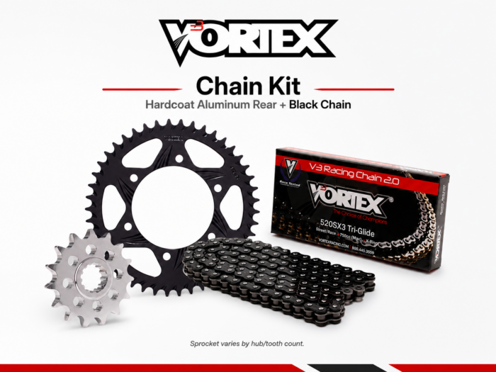 Vortex V3 2.0 Chain and Sprocket Kit — Honda CBR954 RR 02-03 — OEM 530