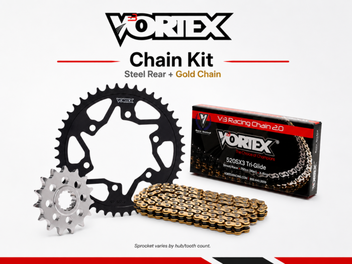 Vortex V3 2.0 Chain and Sprocket Kit — Suzuki GSX-R1000 07-08 — 525 Conversion