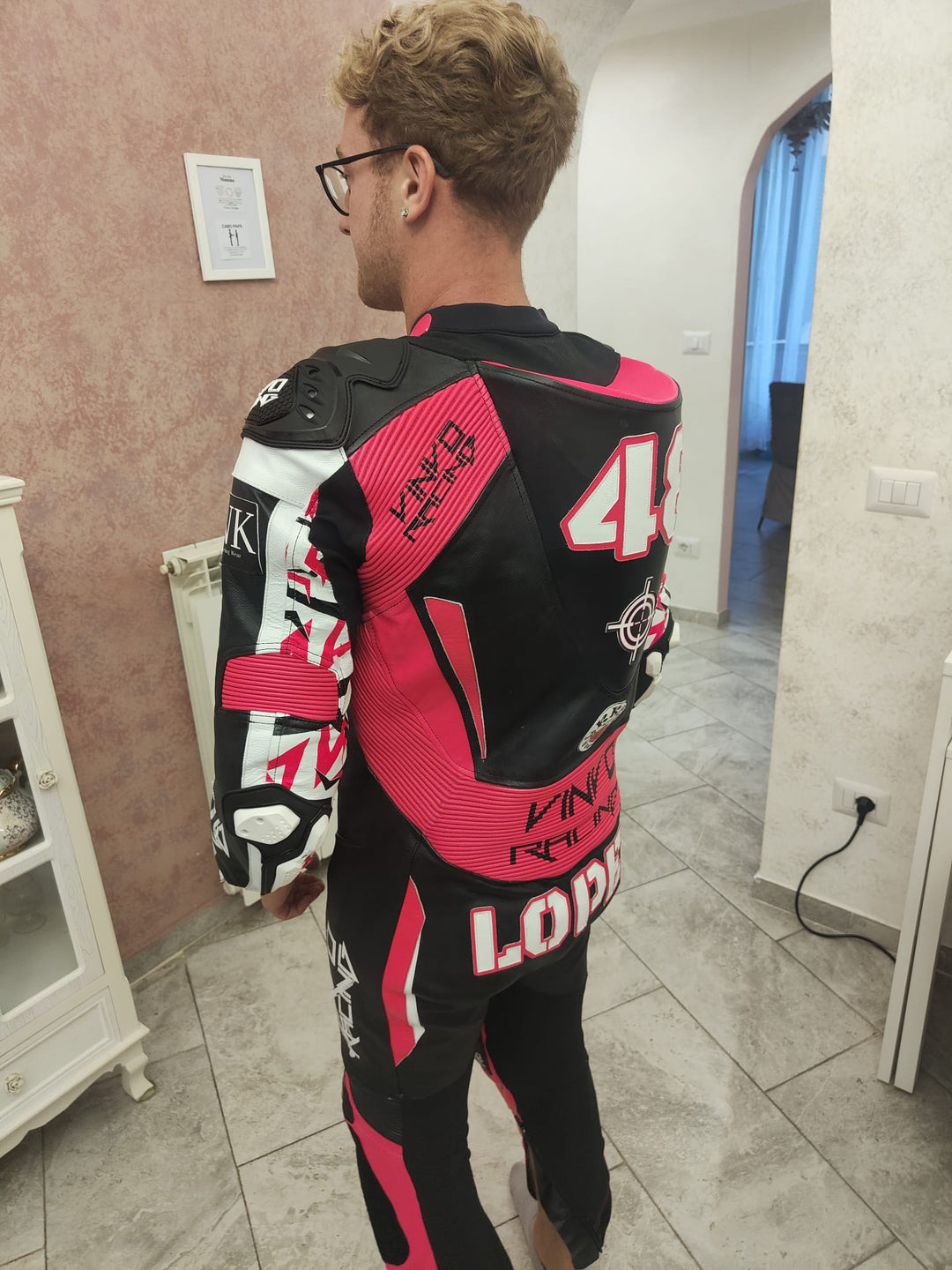 Custom Kangaroo Leather Race Suit