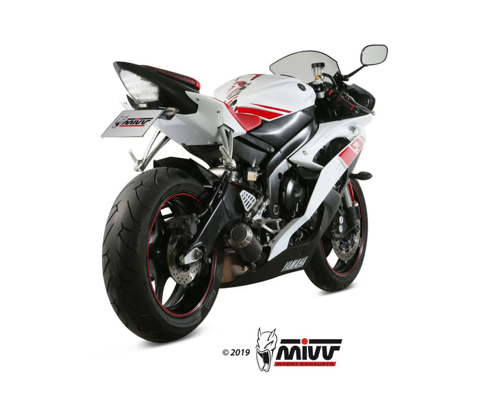 MIVV MK3 Black Slip-On Exhaust (Y.021.LM3B) for 2006-2016 Yamaha YZF-R6