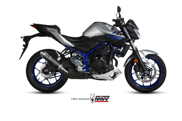 MIVV GP Carbon Slip-On Exhaust (Y.055.L2S) for 2016-2022 Yamaha MT-03