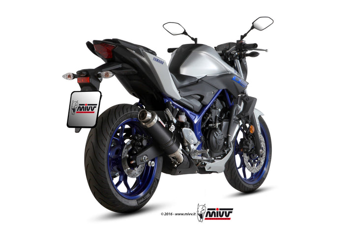 MIVV GP Carbon Slip-On Exhaust (Y.055.L2S) for 2016-2022 Yamaha MT-03