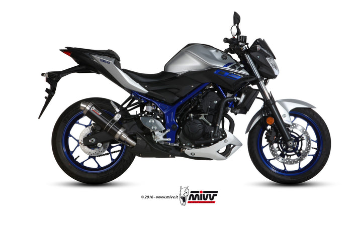 MIVV GP Black Slip-On Exhaust (Y.055.LXB) for 2016-2022 Yamaha MT-03