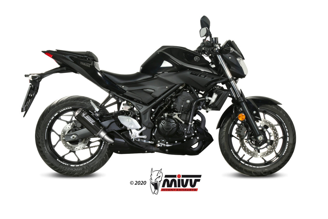 MIVV MK3 Carbon Slip-On Exhaust (Y.055.SM3C) for 2016-2022 Yamaha MT-03