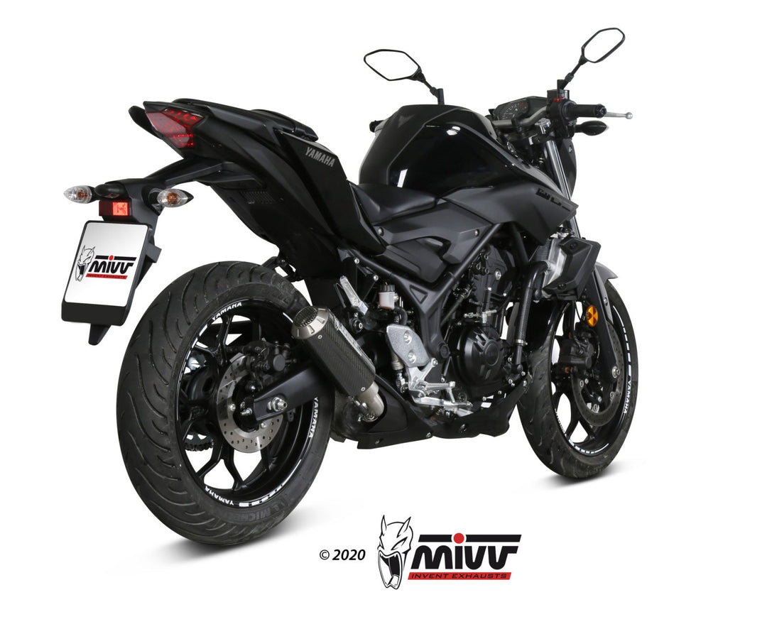 MIVV MK3 Carbon Slip-On Exhaust (Y.055.SM3C) for 2016-2022 Yamaha MT-03