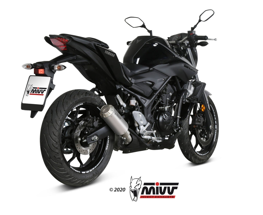 MIVV MK3 Stainless Slip-On Exhaust (Y.055.SM3X) for 2016-2022 Yamaha MT-03