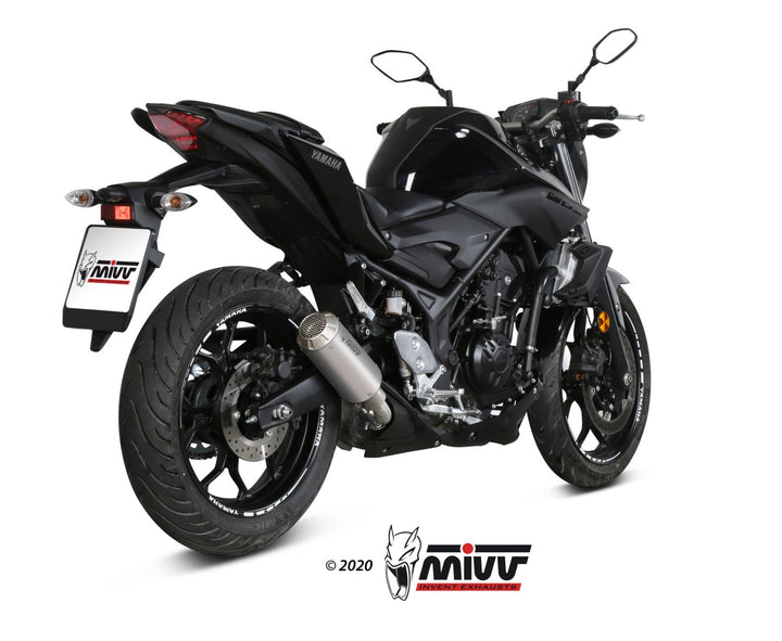 MIVV MK3 Stainless Slip-On Exhaust (Y.055.SM3X) for 2016-2022 Yamaha MT-03