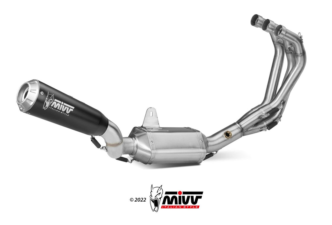 MIVV X-M1 Black Full System Exhaust (Y.060.LC4B) for 2013-2020 Yamaha MT-09