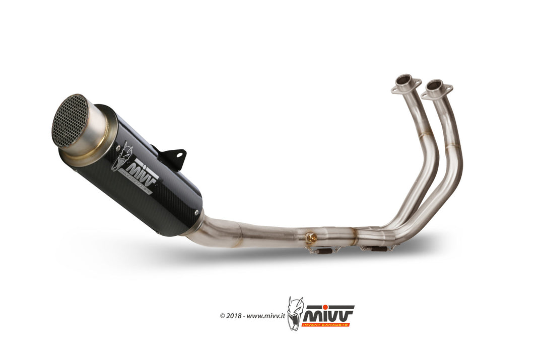 MIVV GPpro Carbon Full System Exhaust (Y.065.L2P) for 2021-2022 Yamaha MT-07/FZ-07