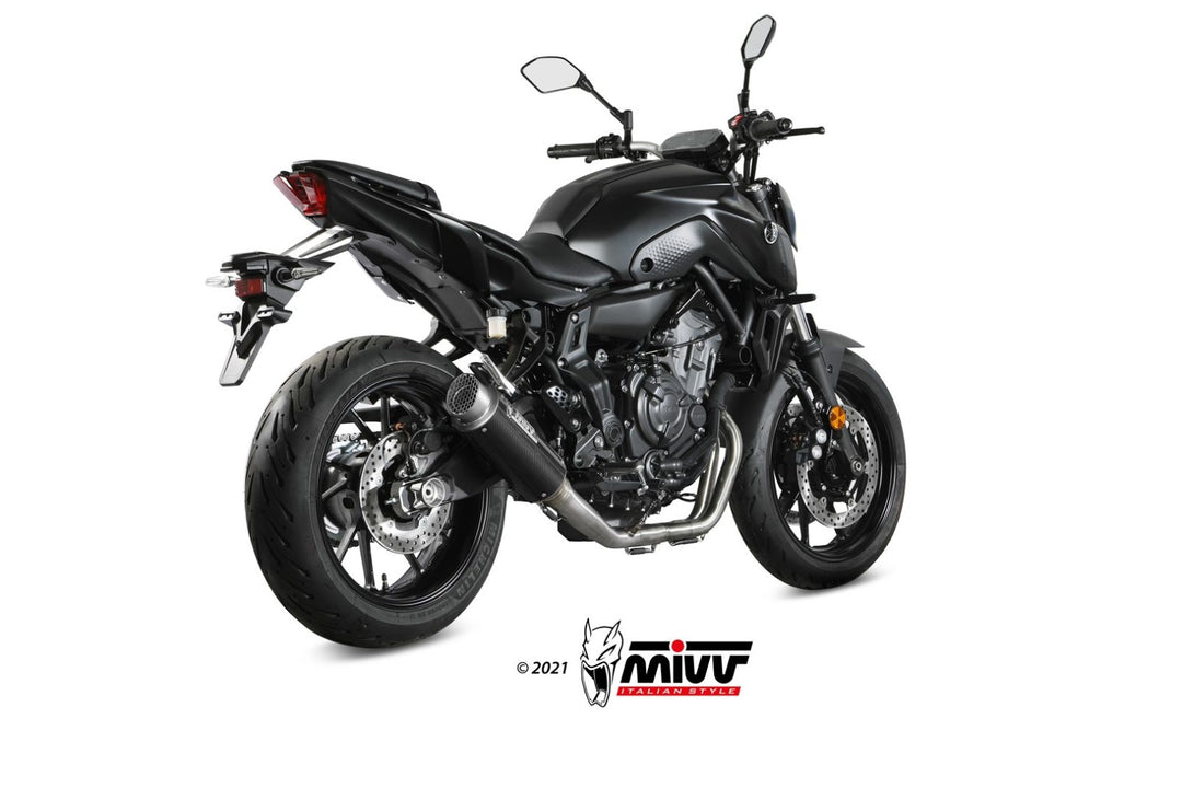MIVV GPpro Carbon Full System Exhaust (Y.065.L2P) for 2021-2022 Yamaha MT-07/FZ-07