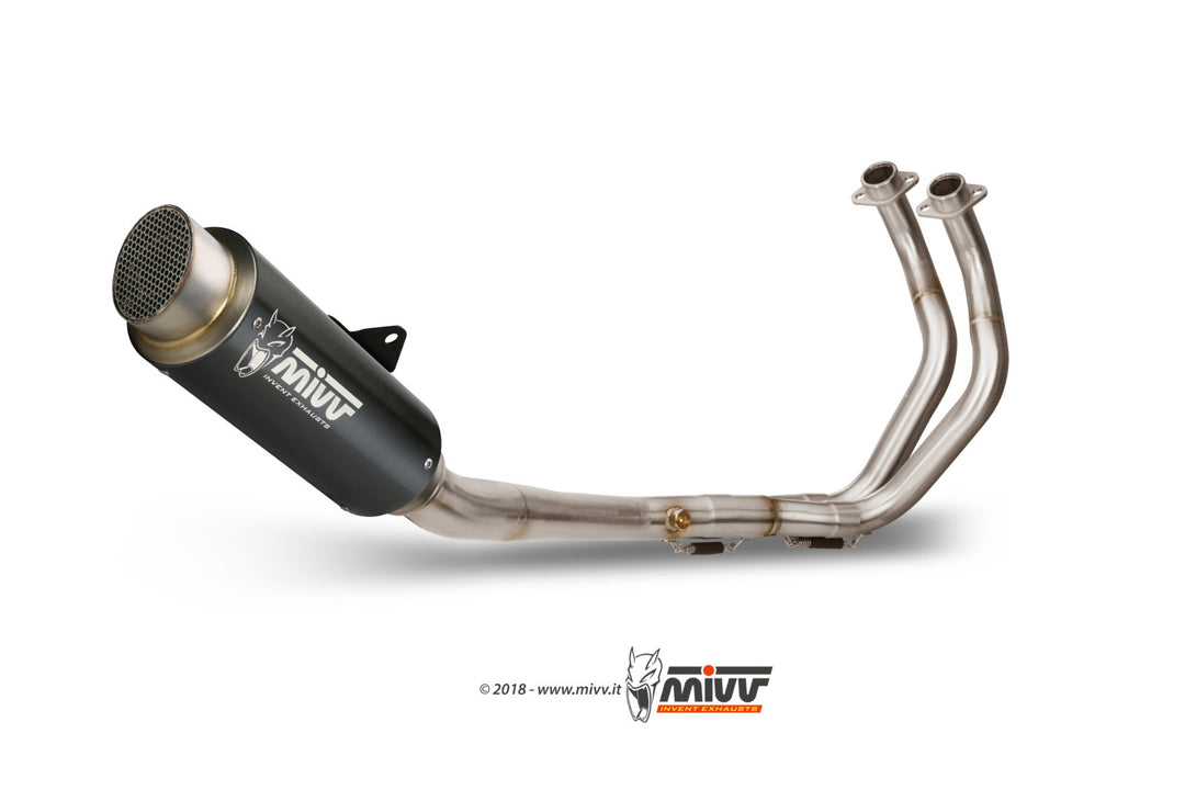 MIVV GPpro Black Full System Exhaust (Y.065.LXBP) for 2021-2022 Yamaha MT-07/FZ-07