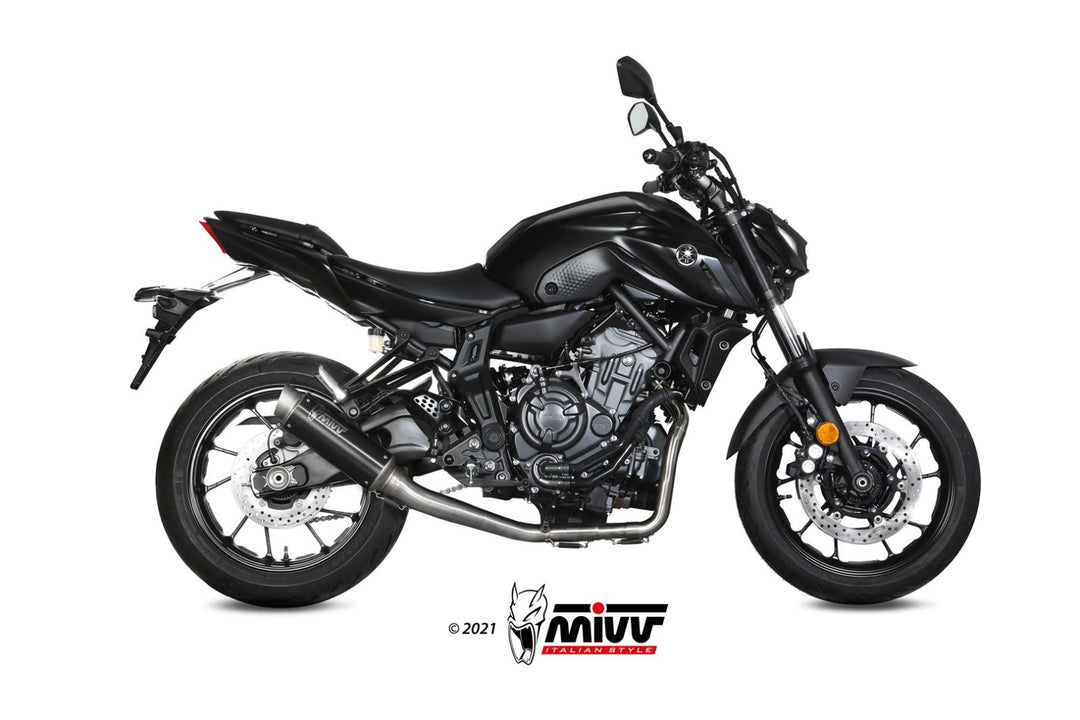 MIVV GPpro Black Full System Exhaust (Y.065.LXBP) for 2021-2022 Yamaha MT-07/FZ-07