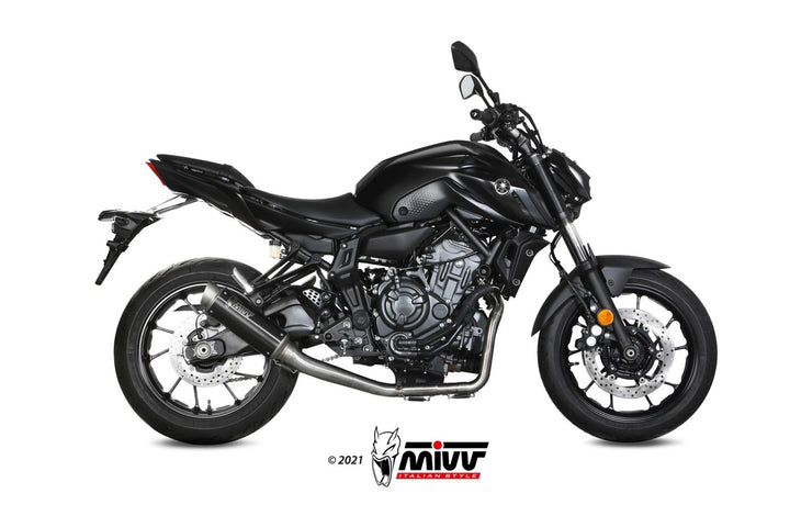 MIVV GPpro Black Full System Exhaust (Y.065.LXBP) for 2021-2022 Yamaha MT-07/FZ-07