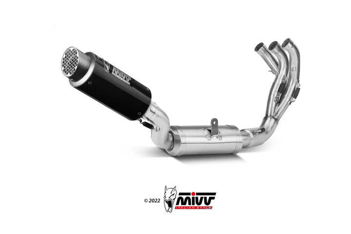 MIVV GPpro Carbon Full System Exhaust (Y.066.L2P) for 2021-2022 Yamaha MT-09/FZ-09