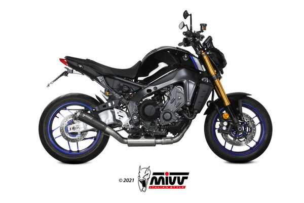 MIVV X-M1 Black Full System Exhaust (Y.066.LC4B) for 2021-2022 Yamaha MT-09/FZ-09