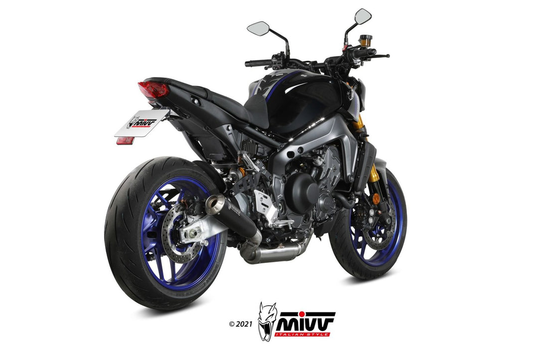 MIVV X-M1 Black Full System Exhaust (Y.066.LC4B) for 2021-2022 Yamaha MT-09/FZ-09